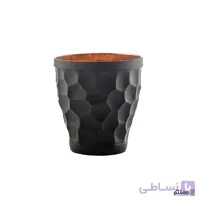 لیوان مسی مدل خمره ای مدرن 2 عددی مشکی طلایی
