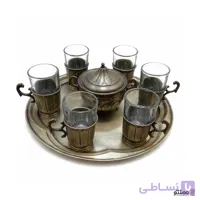 سرویس ست چای خوری برنجی شش نفره
