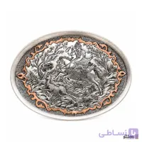 سینی مسی قلمزنی بیضی طرح کمان 60*45