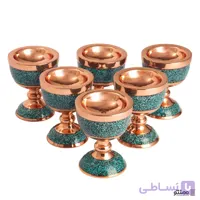 ست 6 تکه سنگاب 20 فیروزه کوبی آقاجانی ارتفاع 18