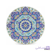 بشقاب میناکاری باغ بهشت دهنه 30 سانتی متری کد 01