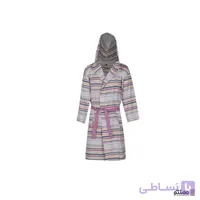 حوله کودک تن پوش پالتویی ابراهیمی یزد مدل راه راه کد 5