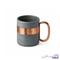 لیوان سنگ و مس دسته دار بسته 2 عددی