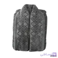 حوله تن پوش پالتویی طرح ترنج سایز 125 رنگ طوسی