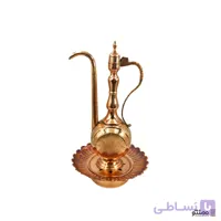 ست آفتابه و لگن مسی طرح گل