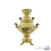 سماور ذغالی برنجی مدل قلم زنی 3 لیتری
