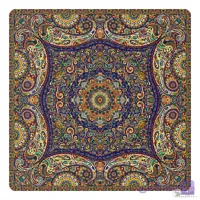 رومیزی مربع ترمه طرح پدیده کد 871