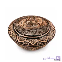 غذا خوری مسی الماس تراش طرح ققنوس 16*34