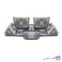 سرویس پشتی سنتی شاه نشین طرح آسمان سرمه ای