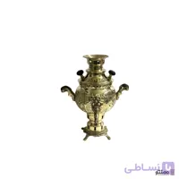 سماور ذغالی برنجی مدل حکاکی 1 لیتری