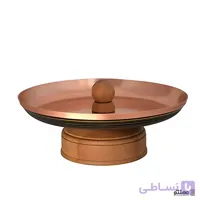 شیرینی خوری مسی مدل خط دار رنگ مشکی مسی