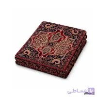 روفرشی مخمل زرتاب یزد طرح شعله قرمز زرشکی