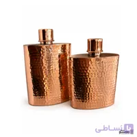 قمقمه مسی زنجان مدل گرد کتابی