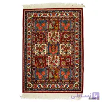 قالیچه دستباف زرع و نیم بختیاری پشم و ابریشم سایز ۱55×۱0۰