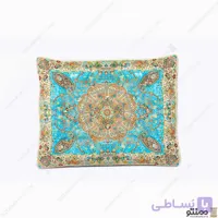 پشتی سنتی ترمه افشار – بسته 2 عددی آبی آسمانی