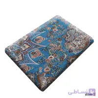 روفرشی مخمل مدل زرک دار آبی