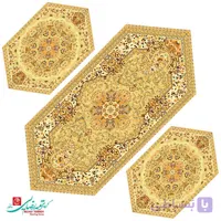 رومیزی جلو مبلی ترمه طرح هامون