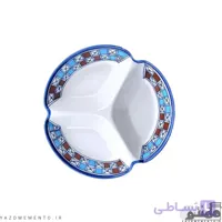 سرویس اردو خوری چینی مدل سه تکه طرح شطرنجی