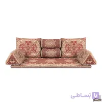 پشتی سنتی شاه نشین ترمه طرح شاهسوند – ست 7 تکه آبی