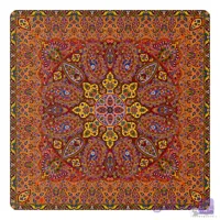 رومیزی مربع ترمه طرح سپنتا کد 842