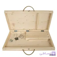 میز کرسی چوبی تاشو چوب روس بدون هیتر