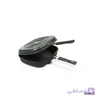 تابه تفلون مدل دوقلو دیواره بلند سایز 31*25