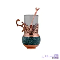فنجان گالش فیروزه‌کوبی آقاجانی ارتفاع 11