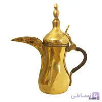 دله عربی قهوه جوش برنجی هندی مدل طرح دار