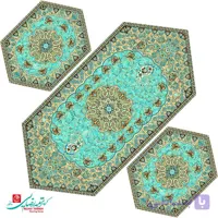 رومیزی جلو مبلی عسلی ترمه طرح سپهر