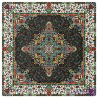 رومیزی مربع ترمه طرح سورنا کد 1210