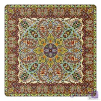 رومیزی مربع ترمه طرح سپنتا کد 811