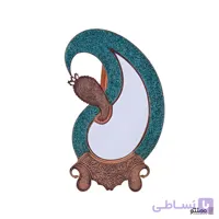 آینه فیروزه کوبی آقاجانی مدل بته جقه ارتفاع 51
