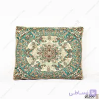 پشتی سنتی ترمه شاهسوند – بسته 2 عددی لمه نقره ای
