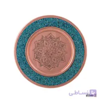 بشقاب فیروزه کوبی آقاجانی مدل ساده دهنه 27