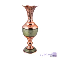 گلدان سنبلدان مس و خاتم ممتاز آقاجانی شماره 4