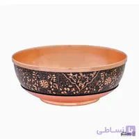 کاسه مسی ساده مدل الماس تراش آقاجانی دهنه 8