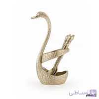 جا قاشقی نقره ای ترک مدل قو