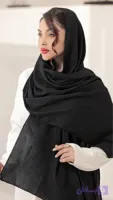 شال زنانه شایسته مشکی تک| سری 50 تایی