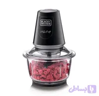 خردکن شیشه‌ای چندکاره بلک اند دکر مدل GC400-B5 BLACK+DECKER Multifunction Glass Chopper GC400-B5