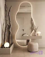 آینه قدی دفرمه بک لایت لمسی و ساده در انواع سایز و آپشن برند Baaland با یکسال ضمانت و ارسال به محل