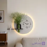 تابلو ساعت دکوراتیو زنده مدل رز