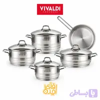 سرویس استیل مدل آستر درب استیل 9 پارچه ویوالدی