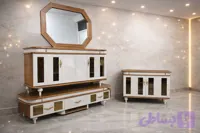 ست چوبی و کنسول و میز tv و جا کفشی کد ۵۵۸۸