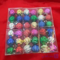 آویز درخت کریسمس طرح گوی ۶سانتی