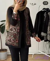مانتو کتی مجلسی گلدوزی شده زنانه