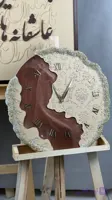 ساعت دیواری طرح فرش برجسته قرمز