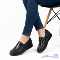 کفش طبی زنانه تبریز تمام لژ اداری چرم مدل ۲