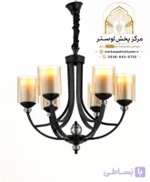 لوستر آویز مشکی کلاسیک سقفی مناسب سالن و پذیرایی مستقیم از کارخانه