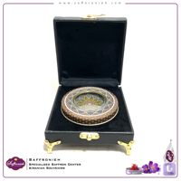 پک هدیه زعفران چرمی لادن (پایه دار)