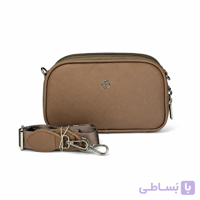 کیف دوشی زنانه Friend Bag مدل سانیا سه محفظه مجزا، طراحی مینیمال و بند پهن برزنتی